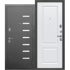 Дверь входная Ferroni ГАРДА СЕРЕБРО 7.5 СМ Антик серебро - Велюр белый софт Дверь входная Ferroni ГАРДА СЕРЕБРО 7.5 СМ Антик серебро - Велюр белый софт